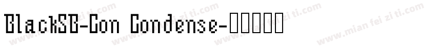 BlackSB-Con Condense字体转换